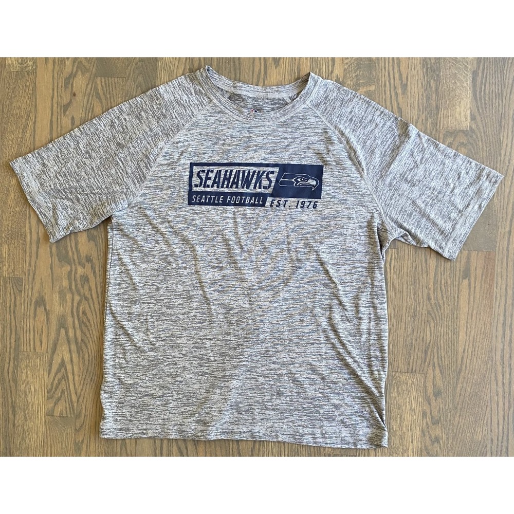 Seattle Seahawks Majestic Football T-Shirt Men Size Large